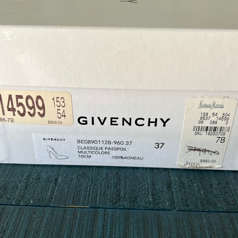 Givenchy butterfly pattern heels